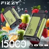 Fizzy Luxury 15K (15000) Puffs 22ML E-liquid Mesh Coil LCD Screen Adjustable Air Flow 15flavors 650mAh Rechargeable Battery 2% 5% Nicotine Disposable Vape
