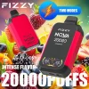 Fizzy Nova 20K (20000) Puffs Dual Mesh Coil 28ML E-liquid LCD Screen 15flavors 850mAh Rechargeable Battery 2% 5% Nicotine Disposable Vape