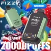 Fizzy Nova 20K (20000) Puffs Dual Mesh Coil 28ML E-liquid LCD Screen 15flavors 850mAh Rechargeable Battery 2% 5% Nicotine Disposable Vape