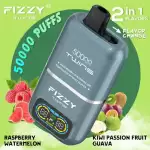 Fizzy Twins 50K (50000) Puffs Dual Flavors 50ML E-liquid Mesh Coil 850 mAh Battery 2% 5% Nicotine LCD Screen Disposable Vape – A New Era in Vaping Innovation
