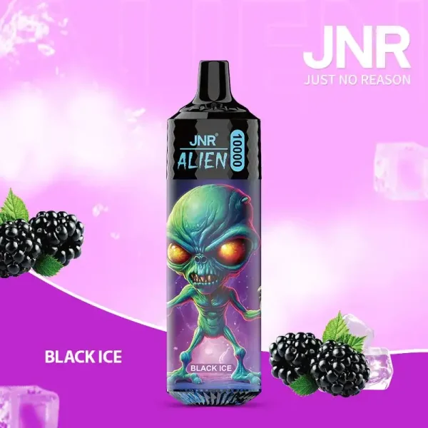 JNR Alien 10K (10000) Puffs 2% 5% Nicotine 20ML E-liquid 850mAh Rechargeable Battery LED (RGB) Lights Disposable Vape
