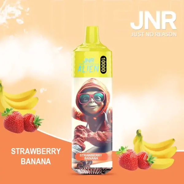 JNR Alien 10K (10000) Puffs 2% 5% Nicotine 20ML E-liquid 850mAh Rechargeable Battery LED (RGB) Lights Disposable Vape