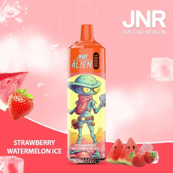 JNR Alien 10K (10000) Puffs 2% 5% Nicotine 20ML E-liquid 850mAh Rechargeable Battery LED (RGB) Lights Disposable Vape