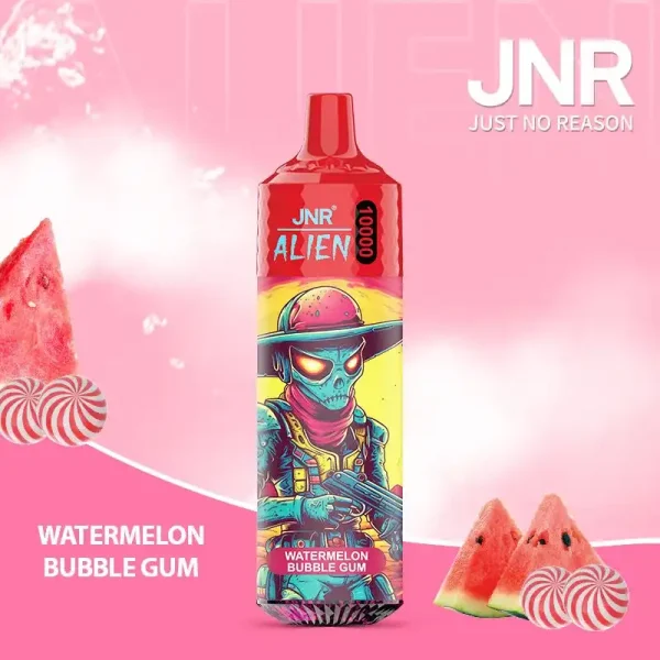 JNR Alien 10K (10000) Puffs 2% 5% Nicotine 20ML E-liquid 850mAh Rechargeable Battery LED (RGB) Lights Disposable Vape