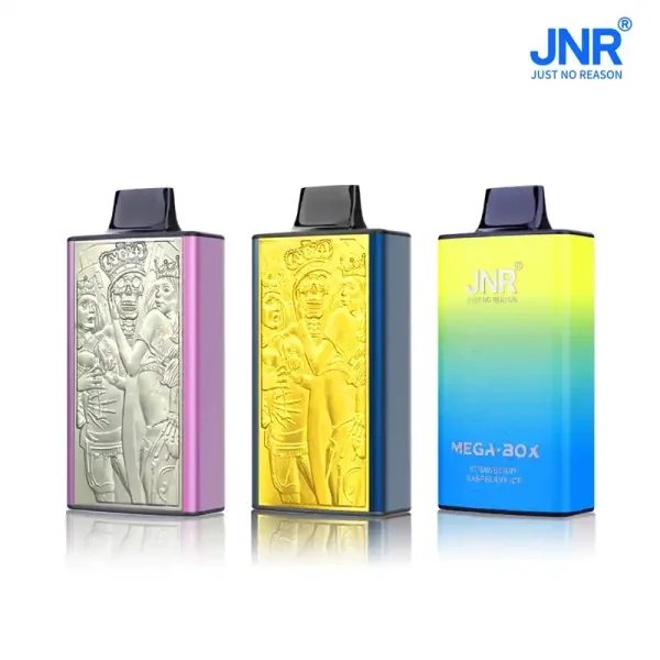 JNR Mega Box 25K (25000) Puffs 3D Texture 2% 5% Nicotine 30ML E-liquid 850mAh Powerbank Battery Disposable Vape