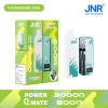 JNR Power Mate 30K (30000) Puffs 30ML E-liquid Smart LCD Screen 2% 5% Nicotine 5000mAh Power Bank Battery Disposable Vape