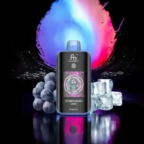 RandM Fumot Tornado 25K (25000) Puffs 3D Curved Screen 2% 5% Nicotine 700mAh Rechargeable Battery  Touch Switch Disposable Vape