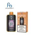 RandM Fumot Tornado 25K (25000) Puffs 3D Curved Screen 2% 5% Nicotine 700mAh Rechargeable Battery  Touch Switch Disposable Vape