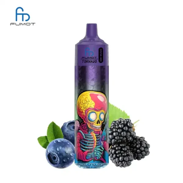 RandM Fumot Tornado 30K (300000) Puffs Music Lighting 2% 5% Nicotine Type-C Charging 30mL E-liquid Disposable Vape 24h-vape.com