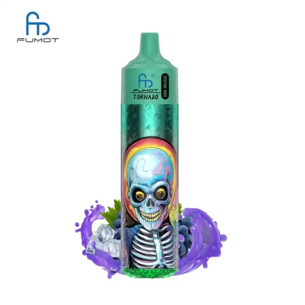 RandM Fumot Tornado 30K (300000) Puffs Music Lighting 2% 5% Nicotine Type-C Charging 30mL of E-liquid Disposable Vape