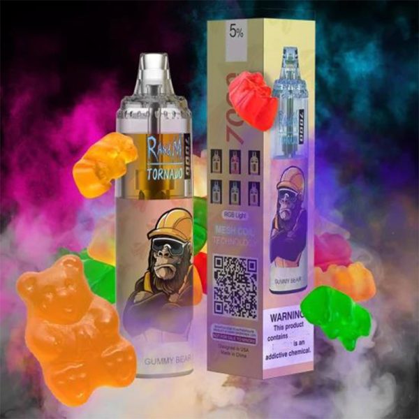 RandM Tornado 7K (7000) Puffs 14ml E-liquid 850mAh Battery 2% 5% Nicotine Rechargeable (type-C) Disposable Vape