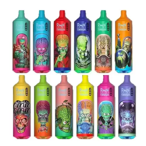 RandM Tornado 9K (9000) Puffs 850mAh Battery 18ml E-juice 2% 5% Nicotine RGB Light Disposable Vape