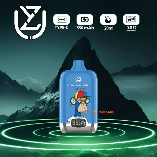 UZY Bang DIgital 15K (15000) Puffs 2% 5% Nicotine LCD Screen 20ml Pre-filled E-juice 850mAh Battery Disposable Vape