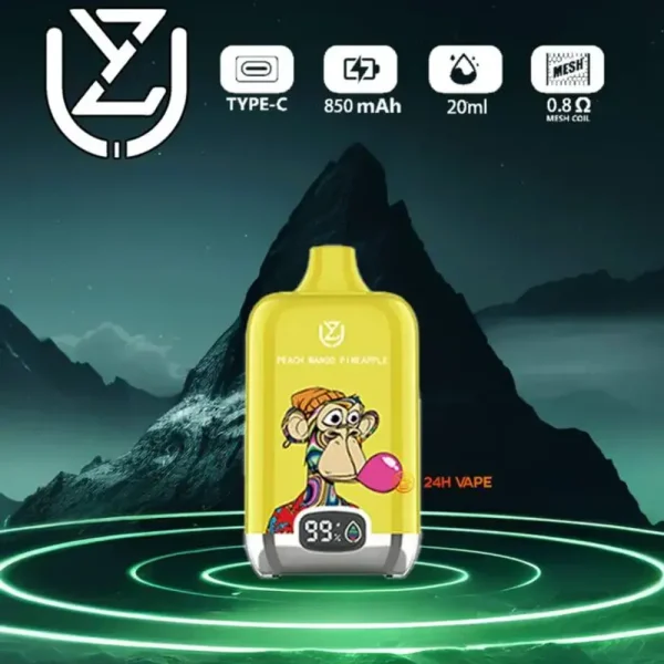 UZY Bang DIgital 15K (15000) Puffs 2% 5% Nicotine LCD Screen 20ml Pre-filled E-juice 850mAh Battery Disposable Vape