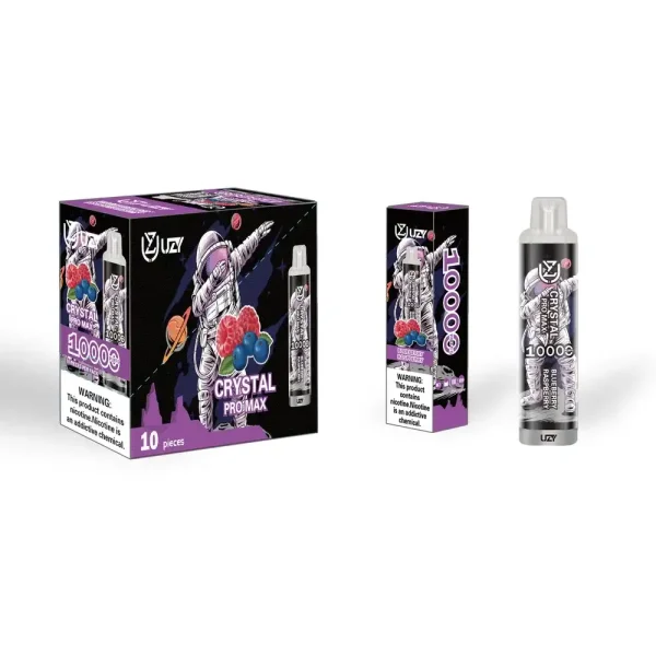 UZY Crystal Pro Max 10K (10000) Puffs 16.0ML E-Liquid 650mAh Battery Rechargeable 2%-5% Nicotine Disposable Vape