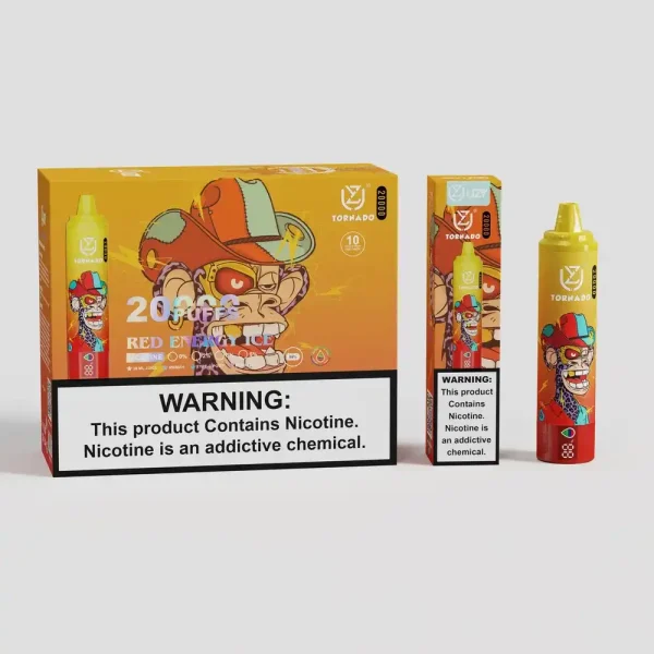 UZY Tornado 20K (20000) Puffs 2% 5% Nicotine 28ml E-liquid LED Display Type-C Rechargeable Disposable Vape Pen