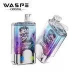 WASPE Crystal Double Flavors 40K (40000) Puffs 32mL E-liquid 0% 2% 5% Nicotine Smart LED Display Type-C Charging Disposable Vape