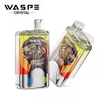 WASPE Crystal Double Flavors 40K (40000) Puffs 32mL E-liquid 0% 2% 5% Nicotine Smart LED Display Type-C Charging Disposable Vape