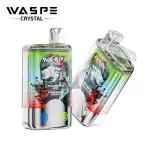 WASPE Crystal Double Flavors 40K (40000) Puffs 32mL E-liquid 0% 2% 5% Nicotine Smart LED Display Type-C Charging Disposable Vape