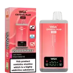 WGA Crystal Plus 20k (20000) Puffs Switchable Taste Function Dual Flavors 2% 5% Nicotine Adjustable Airflow Disposable Vape