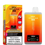 WGA Crystal Plus 20k (20000) Puffs Switchable Taste Function Dual Flavors 2% 5% Nicotine Adjustable Airflow Disposable Vape