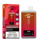 WGA Crystal Plus 20k (20000) Puffs Switchable Taste Function Dual Flavors 2% 5% Nicotine Adjustable Airflow Disposable Vape