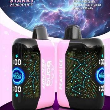 Bang Starry 25000 Puffs Star Screen Display 3D Curved Screen 28ML E-liquid 0% 2% 3% 5% Nicotine 800mAh Rechargeable Battery Disposable Vape