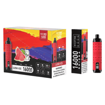 ELF BOX SHISHA 16000(16K) Puffs 28ml e-liquid 0% 2% 3% 5% Nicotine LED Display Type-C rechargeable Leather Disposable Vape Pen