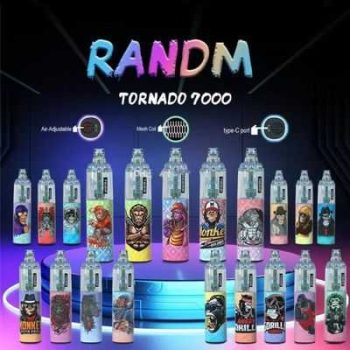 RandM Tornado 7K(7000) Puffs 14ml E-liquid 850mAh Battery 2% 5% Nicotine Rechargeable (type-C) Disposable Vape