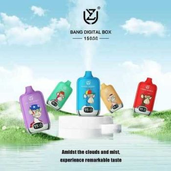 UZY Bang DIgital 15K(15000) Puffs 2% 5% Nicotine LCD screen 20ml Pre-filled E-juice 850mAh Battery Disposable Vape