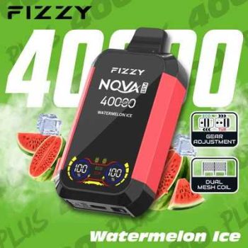Fizzy Nova Plus Watermelon Ice – 40K (40000) Puffs Disposable Vape